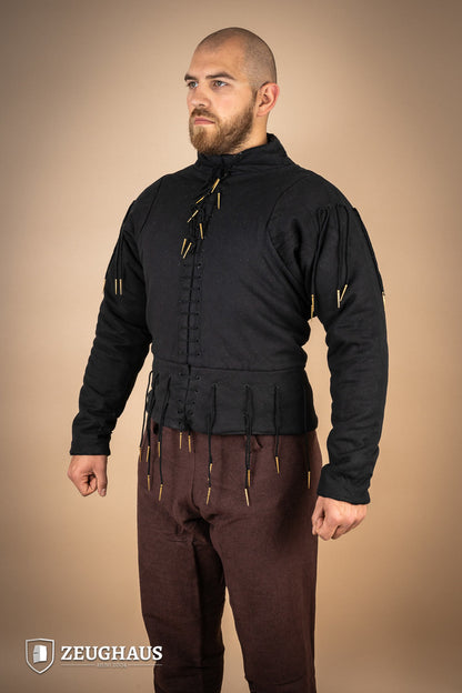 15th. cent. Arming Doublet Black B-Stock
