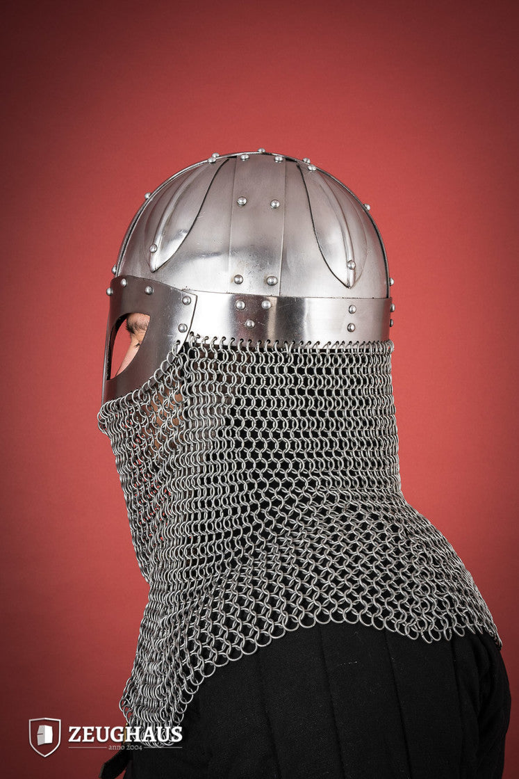 Viking Spectacle Helmet with Aventail 1,6mm Polished