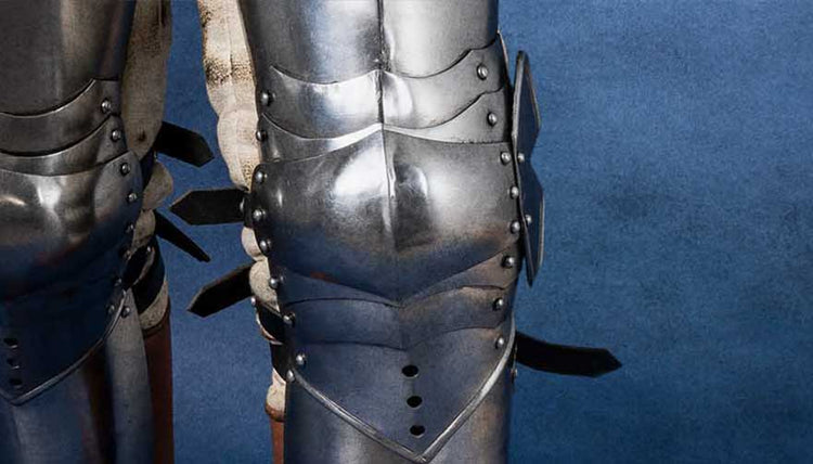 Viking Leather Greaves, Legs Viking, Viking Leg Protection, Metal
