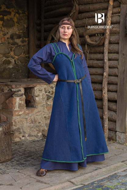 Rus Kleid Katarzyna Blau/Grün