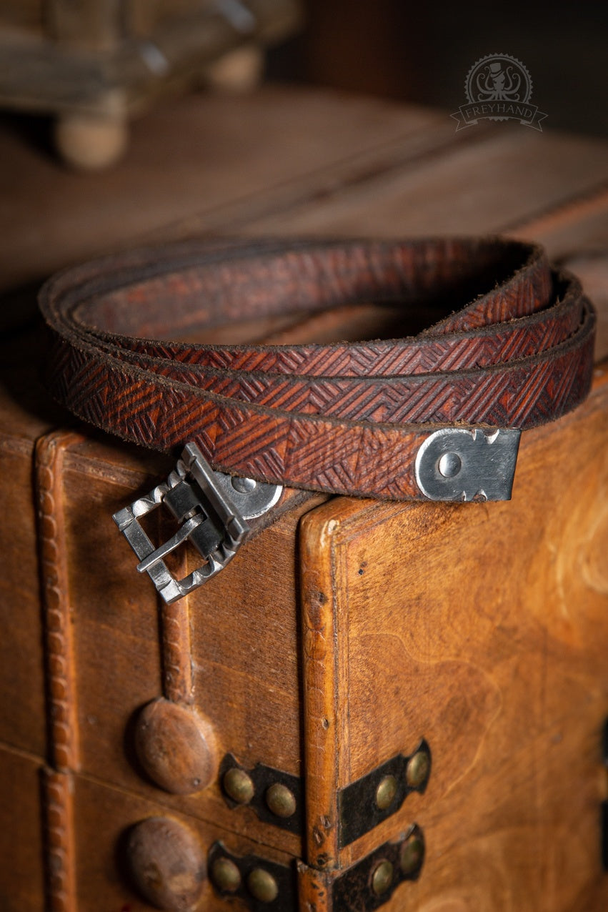 Decorated Belt Erwin Dark Brown