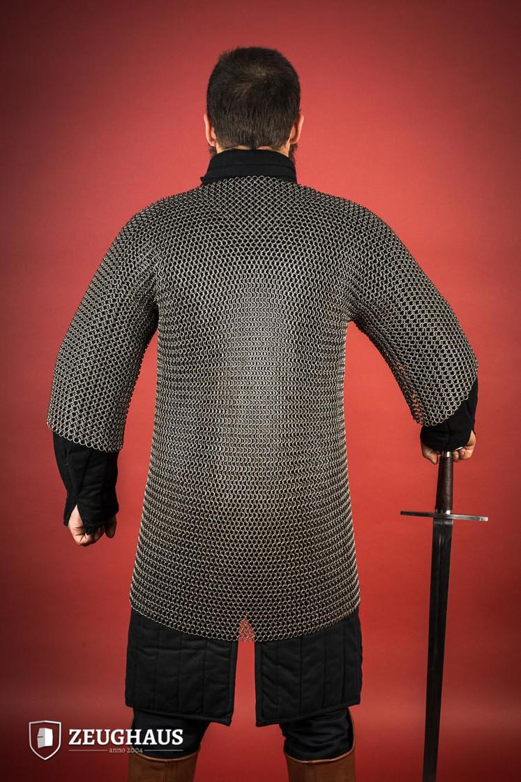 Chainmail Haubergeon Roundring 9mm Steel Oiled