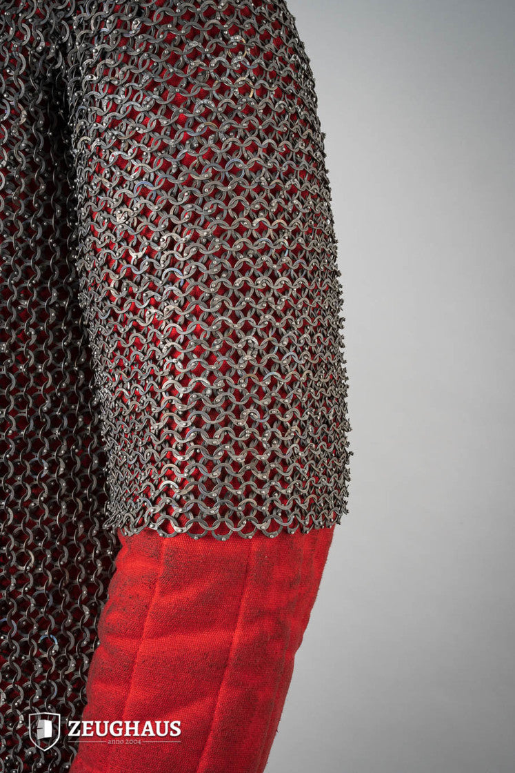 Chainmail Haubergeon Flatring Riveted 9mm Titanium