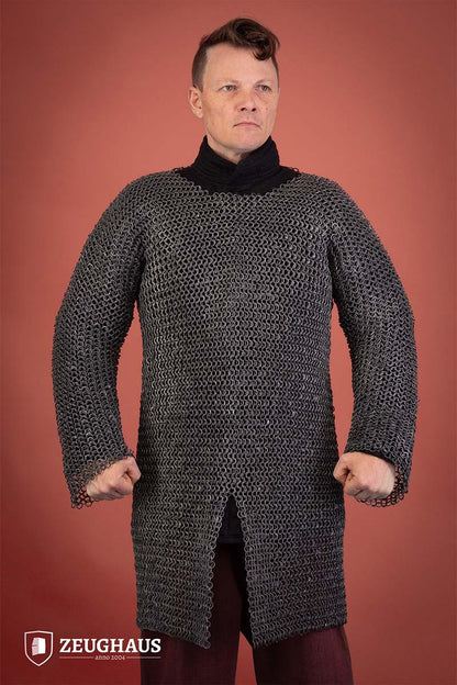 Chainmail Hauberk Roundring Riveted 10mm Aluminium