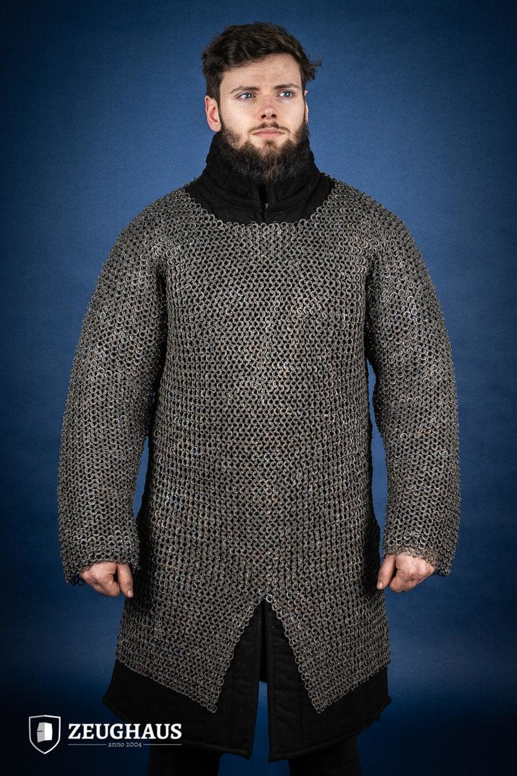 Ti Riveted Chain Chainmail Hauberk Flatring Riveted 9mm Titanium – Zeughaus Armoury