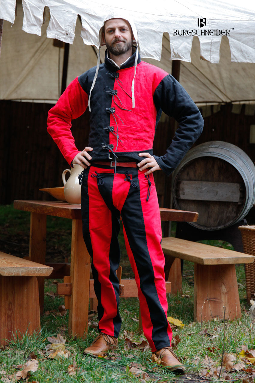 Landsknecht Hose Impersialis Rot/Schwarz 