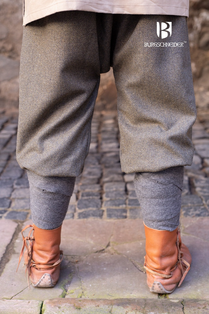 Rus Pants Ivar Herringbone Olive/Grey