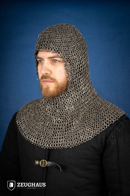 Chainmail Hood Flatring Riveted 9mm Stainless Steel