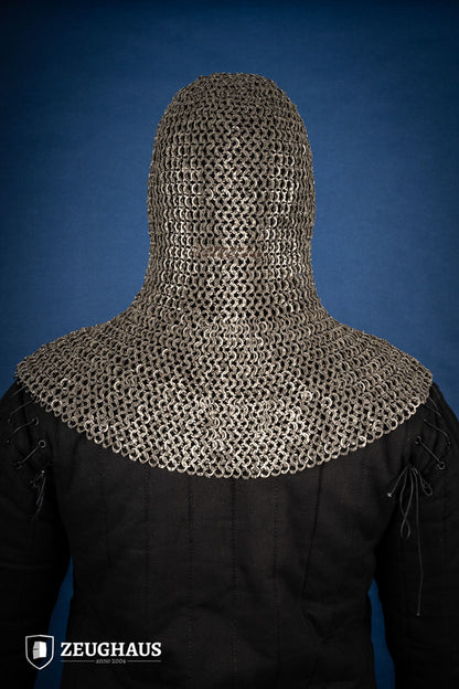 Chainmail Hood Flatring Riveted 9mm Stainless Steel