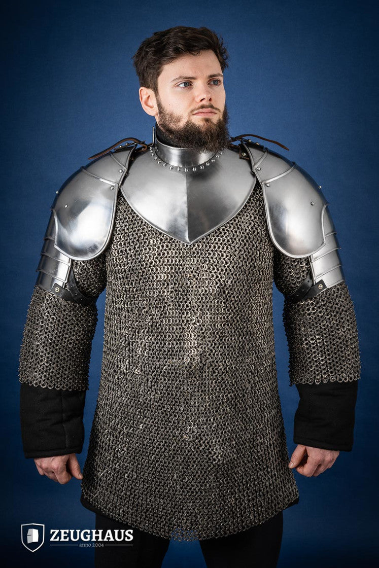 Pauldron Def Pauldron Knight Polished – Zeughaus Armoury