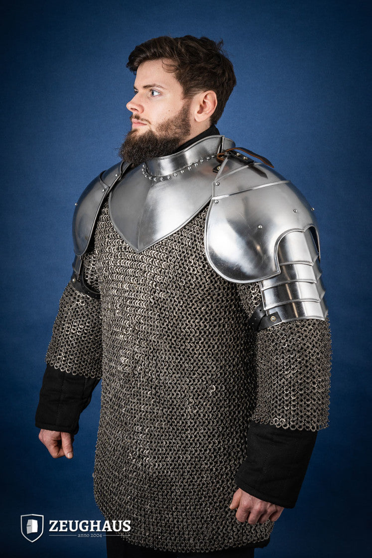 Wizard Pauldron Pauldron Knight Polished – Zeughaus Armoury